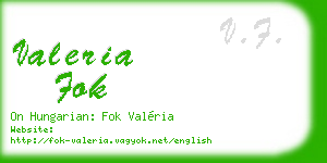 valeria fok business card